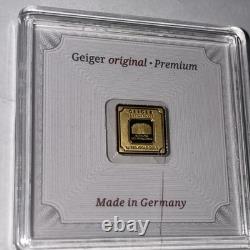 Schloss Güldengossa Gold Bar 1g 999.9 Fine Gold, 1g Total Precious Metal Content