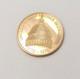 Solid 12k Gold Us Independence Hall Bicentennial Commemorative Coin 500 Fine