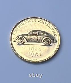 Solid 21K Gold 5,000,000 Volkswagen Beetle Commemorative Coin