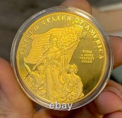 Statue of Liberty Modern Gold Proof Commemorative Coin Uncirculated