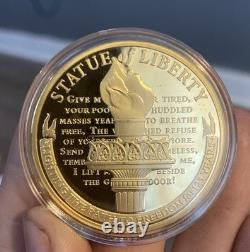 Statue of Liberty Modern Gold Proof Commemorative Coin Uncirculated