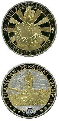 Thank You, President Trump Jumbo Commemorative Coin Proof $199.95