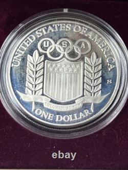 The 1992 U. S. Olympic Commemorative 3 Coin Set Gold/Silver OGP/COA LOT M-6