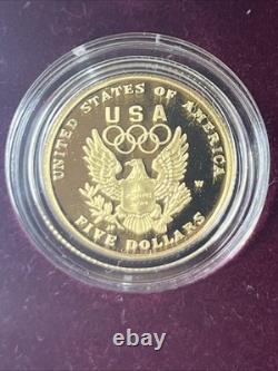The 1992 U. S. Olympic Commemorative 3 Coin Set Gold/Silver OGP/COA LOT M-6