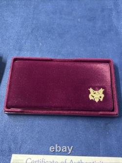 The 1992 U. S. Olympic Commemorative 3 Coin Set Gold/Silver OGP/COA LOT M-6