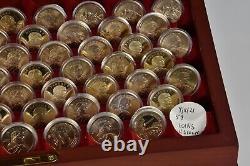 The Complete Collection Of Sacagawea U. S. Dollars 59 US Coins DANBURY MINT Boxed