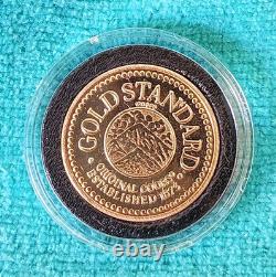 ULTRA RARE Original COORS Gold Standard Commemorative Coin 10K Gold Filled WOW