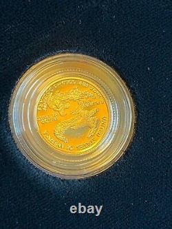 US $5 American Eagle 2002-W Proof American Eagle Gold Bullion Coin One Tenth Oz