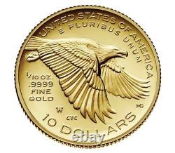 US American Liberty $10 Dollars Proof GOLD Coin 1/10 Oz, 2018