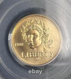 US MINT 1988-W Olympic $5 Gold Commemorative Coin PCGS MS69 Uncirculated