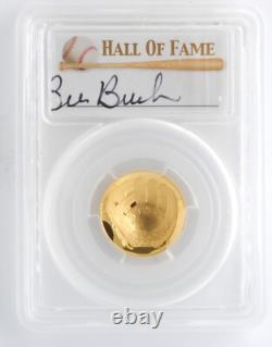 US Mint 2014-W $5 Gold Baseball Commemorative PCGS PR70DCAM Bill Buckner Signed