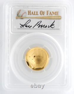 US Mint 2014-W $5 Gold Baseball Commemorative PCGS PR70DCAM Lou Brock Signed