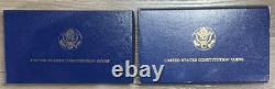 U. S. Constitution Coin Set $1 Silver & $5 Gold Uncirculated with Box & COA