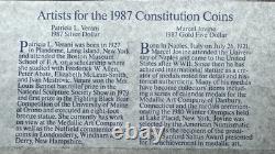 U. S. Constitution Coin Set $1 Silver & $5 Gold Uncirculated with Box & COA
