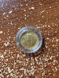U. S. Mint 2016-W Standing Liberty Quarter Dollar Centennial 1/4 Oz Gold Coin