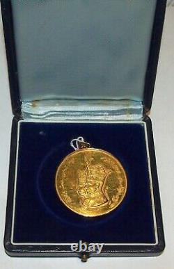 Uk Mint 900 Gold Rare C1968-1st Year Shah's Crowning Coin/pendant 26.3 Gr, Box