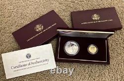 United States Mint 1988 Olympic Proof Coins Set Silver, Gold