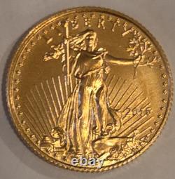 United States Mint 2015 American Gold Eagle 1/10 oz Gold. 9167 Business Uncert