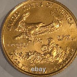 United States Mint 2015 American Gold Eagle 1/10 oz Gold. 9167 Business Uncert