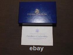 Us Mint 1987 Constitution Pf & Unc 4 Coin 2 $5 Gold West Pt 2 Silver Dollars