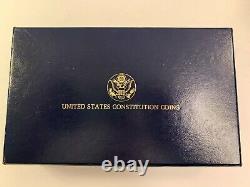 Vintage 1987 US Constitution 4-Coin Commemorative Set 2 gold & 2 silver with COA