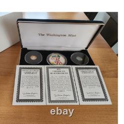 Washington Mint 1999 Commemorative Coin Set Gold, Silver & Platinum