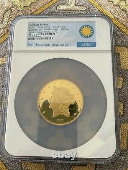 William Barber Gold 1/2 oz Liberty Large Head Pattern Half Union Design 2 COINS