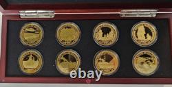 World's Greatest Naval Battles Gold Dollar Collection. 8 Coins Complete Set Coa