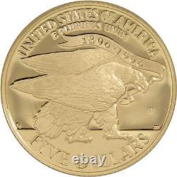 XXVI Olympiad Stadium Commemorative 1995 W 90% Gold Proof $5 Coin