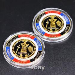 100x Design De Défi Mettre Sur L'armure Entière De Dieu Commemorative Pièce D'or