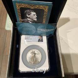 10 oz Argent Commemoratif Double Aigle Ultra Haute Relief Reverse PF 70