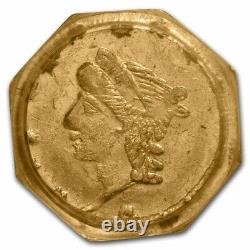 1864 Liberty Octagonal 25 Cent Gold Ms-63 Pcgs (bg-735) Sku#259344