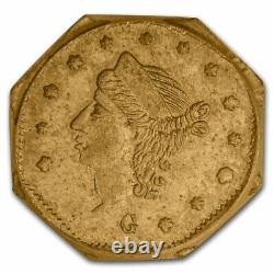 1869 Liberty Octagonal 25 Cent Gold Ms-64 Pcgs (bg-751) Sku#259069