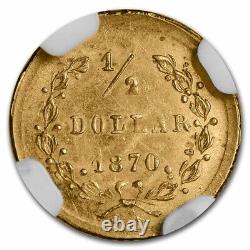 1870 Liberty Round 50 Cent Gold Ms-63 Ngc (bg-1047) Sku#253854