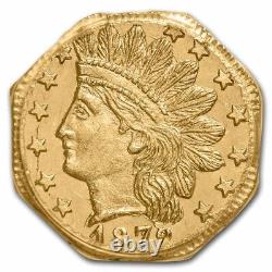 1872/1 Octagonal Indien 25 Cent Or Ms-64 Pl Pcgs (bg-790) Sku#253869