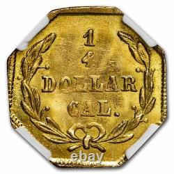 1873 Liberty Octagonal 25 Cent Gold Ms-65 Ngc (bg-728) Sku#248060