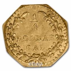 1876 Liberty Octagonal 25 Cent Gold Ms-64 Pcgs (bg-799) Sku#259072