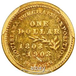 1903 G$1 L'achat de la Louisiane PCGS AU58 (Jefferson)
