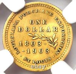 1903 Jefferson Louisiana Gold Dollar G$1 Certified Ngc Xf Details Rare Coin