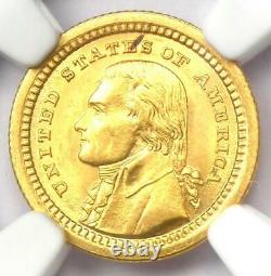 1903 Jefferson Pièce Commémorative En Dollars D'or G$ Certifiée Ngc Ms64 (bu Unc)