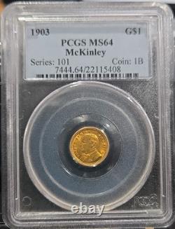 1903 McKinley 1 $ en or commémoratif PCGS MS64