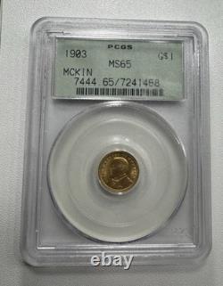 1903 McKinley Or G$1 PCGS MS65