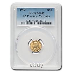 1903 Or 1,00 $ Louisiana Purchase McKinley MS-63 PCGS