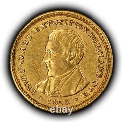 1905 G$1 Lewis et Clark Dollar en Or Commemoratif Luster SKU-G5526
