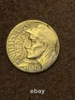 1915 S G1$ Exposition du Pacifique de Panama Or 1$ Commemoratif