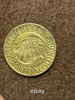 1915 S G1$ Exposition du Pacifique de Panama Or 1$ Commemoratif