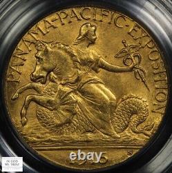 1915 S Pan-Pac Commémoratif Or Quart d'Aigle $2.50 OGH PCGS MS 62 OR CAC