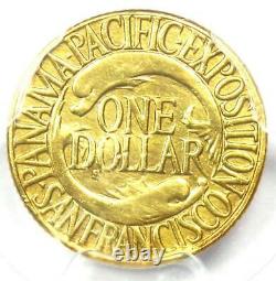 1915-s Panama Pacific Gold Dollar Pan-pac G$1 Coin Certified Pcgs Au Détails