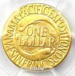 1915-s Panama Pacific Gold Dollar Pan-pac G$1 Pièce Certifiée Pcgs Au55 Rare