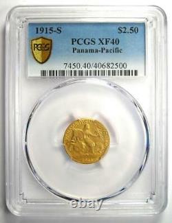 1915-s Panama Pacific Gold Quarter Eagle 2,50 $ Coin Certified Pcgs Xf40 (ef40)